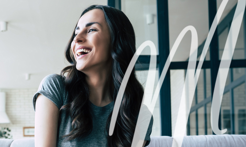 woman smiling