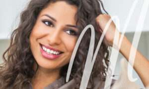 woman smiling