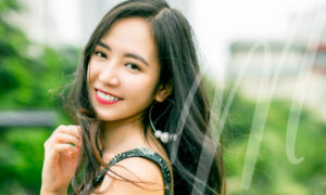 woman smiling at the camera